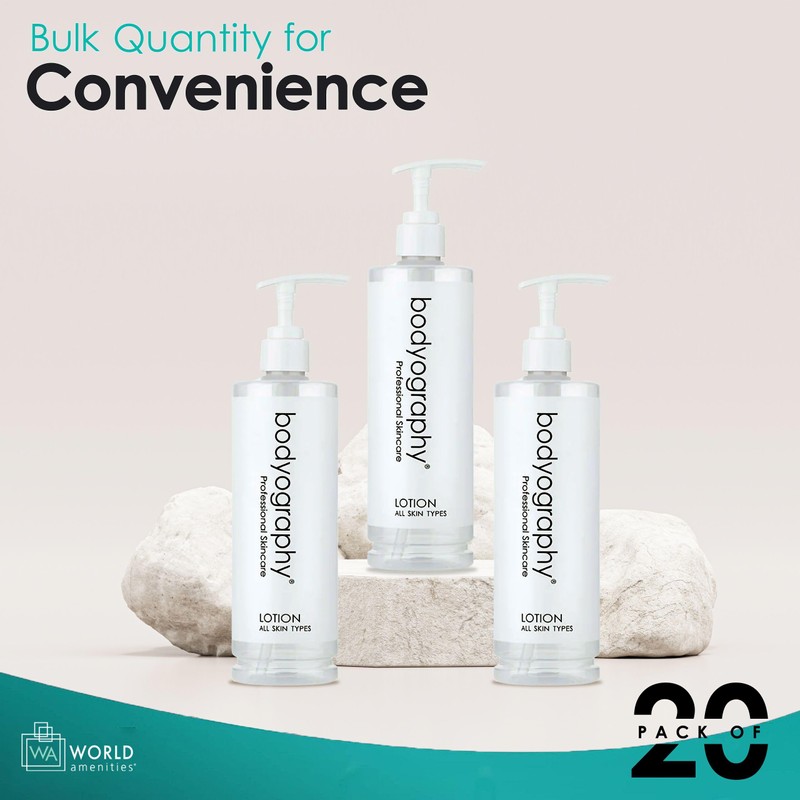 World Amenities Bodyography Blanc Pump Lotion - Hydrating Moisturizer for