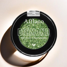 DE'LANCI Green Glitter Eyeshadow,High Flash Metalic Eyeshadow Waterproof,Green Shimmer Eye Shadows Suitable for Summer,Not wrinkled,Vegan & Cruelty-Free,Talc Free #14