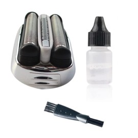 Shaver Foil & Cutter Cassette w/Rozor Shaver Oil& Cleaning Brush Compatible for Br-aun Series 3 32B 3000s, 3010s, 3040s, 3050cc, 3070cc, 3080s, 3090cc Silver