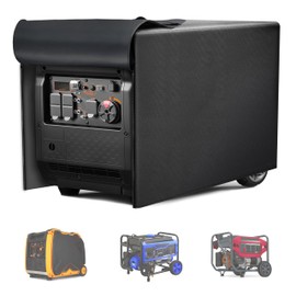 YAFFEY Generator Cover 24”L x 18”W x 20”H, Fits Most 3000-5000W Generators, Heavy-Duty Waterproof Oxford Fabric, Windproof with Zipper Closure for Outdoor Protection