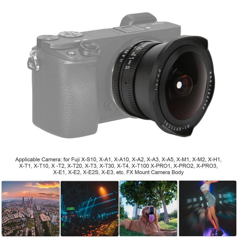 TTArtisan 7.5mm F2 APSC Fisheye Lens for Fuji XT4 FX