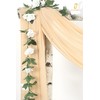 Showgeous Wedding Arch Draping Fabric 2 Panels 28" x20Ft Champagne