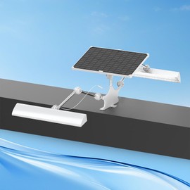 Outdoor Solar Sign Light, 420 LEDs, 5200 Lumens, 12000 mAh, IP65 Waterproof, Solar Powered Commercial Light, For Real Estate Signage, Garden Fence Lighting, Hypermarket Door Number Lighting (Black) (White)