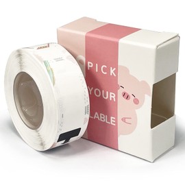 GOGUM D30S Label Maker Paper, Label Printing Tape, Standard Laminated Office Labeling Tape, Replacement for D30S Hand Label Machine, Waterproof, Tear Resistant, 1 Roll, 14 x 50 mm, 160 Pieces