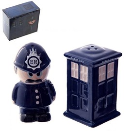 Puckator Blue Ceramic Salt and Pepper Shaker