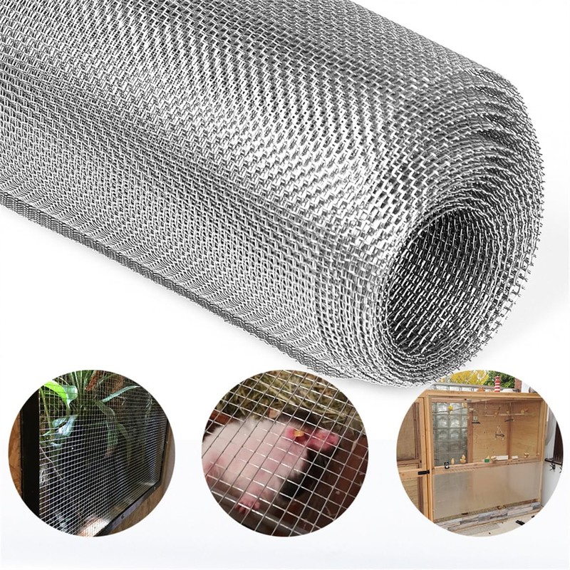 Stainless Steel Wire Mesh Roll 2 Metre x 330mm Rat
