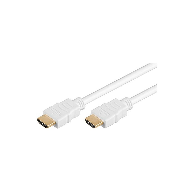 Goobay 31895 High Speed HDMI Cable with Ethernet Gold White