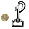 Carabiner/Bolt Carabiner 25 mm Passage Zinc Die-Cast Nickel-Plated Large Carabiner
