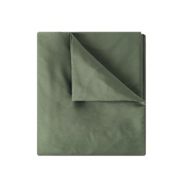 Futon Mattress Cover, Zippered Japanese Floor Mattress Protector, Machine Washable (Green, Full)