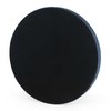 HofferRuffer Large Round Serving Tray 24'', Elegant Faux Leather Circle