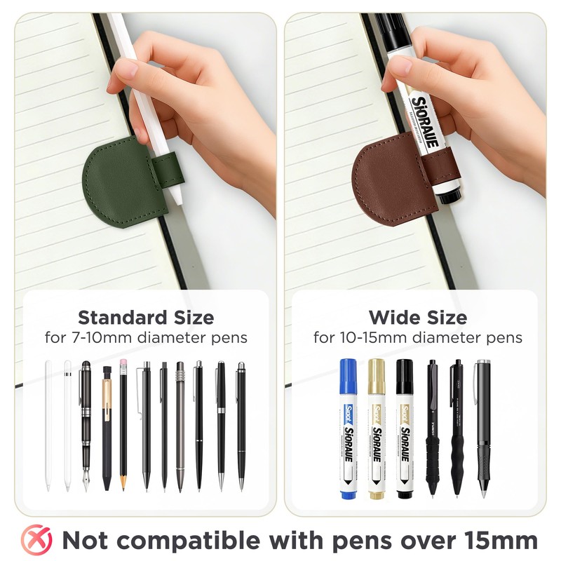 SESENSE Magnetic Pen Loop Holder Set - 5 Pcs Magnetic