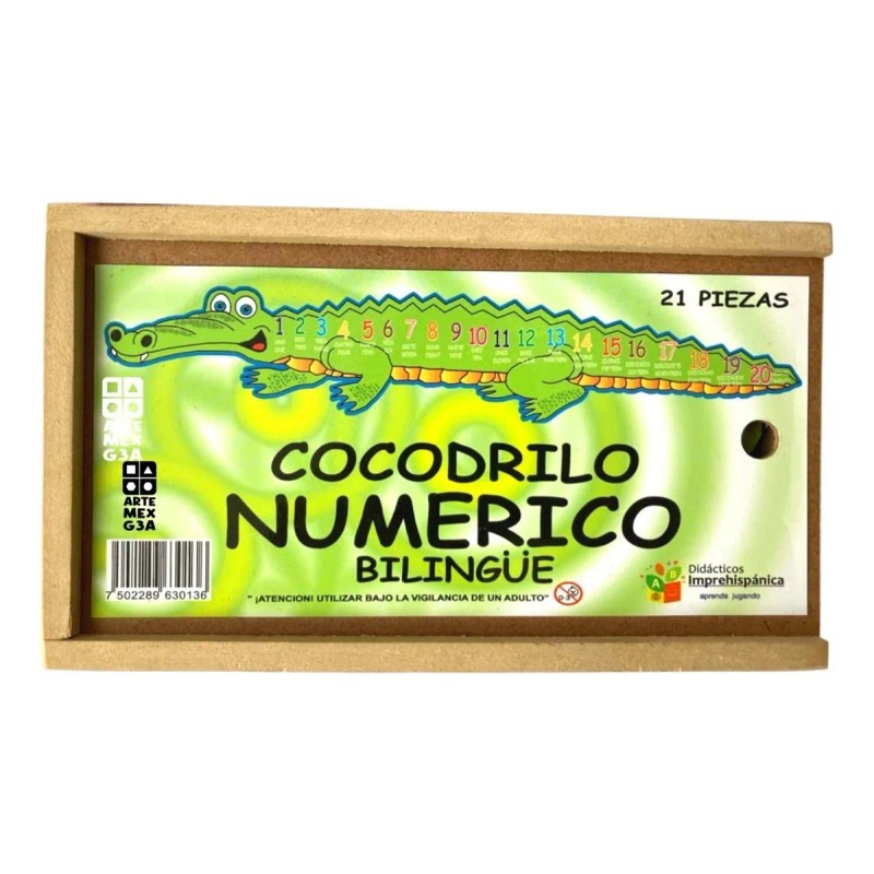 Kit D Cocodrilo-gusano Numérico Bilingue Y Víbora Alfabética