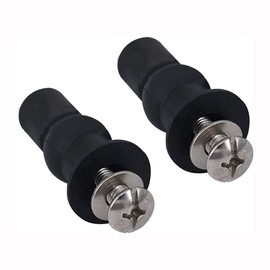 Toilet Seat Fastener, 2 Pairs Rubber Spreader Bolts, Stainless Steel 304 Toilet Fixing Screws, Rubber Toilet Fixing Hinges, Expansion Bolts