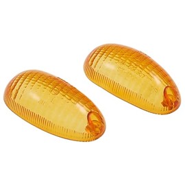 2EXTREME Indicator Lens Set Front Orange - Compatible with Piaggio TPH, NRG, NTT, Zip & Gilera Typhoon - 2 Pieces (Left/Right) - Replacement Indicator Lenses Roller Indicator Cover