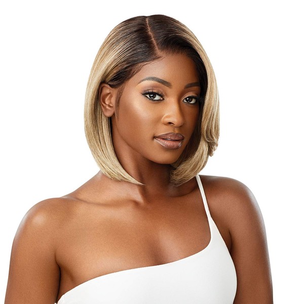 Outre melted Hairline Lace Front Wig Deluxe Wide Lace Part 2x5 HD Transparent Lace MYRANDA (1B)