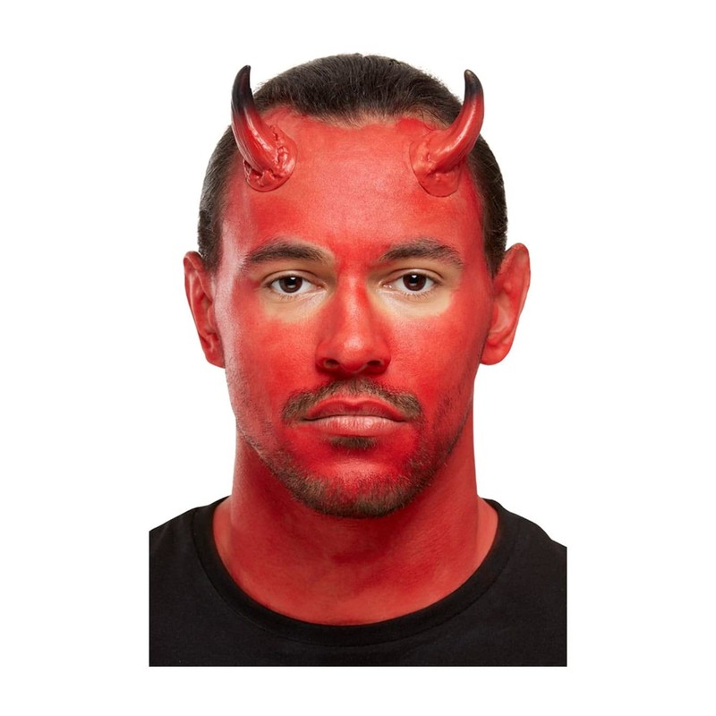 Smiffys Make-Up FX, Devil Kit, Aqua, Red & Black, Facepaints,