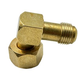 TEKA - Codo Adaptador Con Empaque Estufas Teka, Empotrables 3/8 Flare Y 1/2 Npt Compatible con Maxims, Bosch, Teka, Mabe