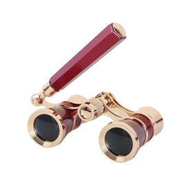 Aroncent Portable Telescope Binoculars 3x2.5 Magnification, Suitable for Theatre, Any Sports Competition, Concert, Outdoor Camping, Choice of Colour Red