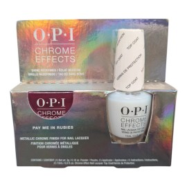 OPI Chrome Effects Mirror Shine 'Pay Me in Rubies' + Nail Lacquer Top Coat