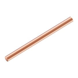 Pure Copper Round Rod 11.8 Inch Length 1/4"(6.5mm) Dia, 99.9% Solid Copper Rod, Used for Metalworking and Metal DIY Crafts