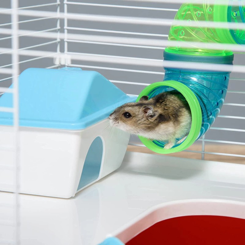 Mcage X-LARGE 6-Floors Hamster Palace Mouse Habitat Crossover Tube House