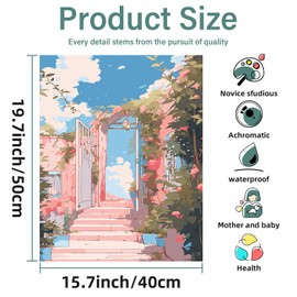 Aestalrcus Paint by Numbers Kit for Adults,Acrylic Adult Paint by Number Kits,Paint by Number for Adults Beginner for Gift Home Wall Decor 16 * 20 Inch