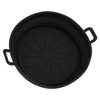 2PCS Fryer Silicone Liners Round 21cm Diameter with Handle Fryer