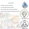 Erliway Erliway Natural Celestite Crystal Cluster, Irregular Blue Celestine Cluster