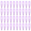 40 Counts Colorful Metal Snap Hair Clips 2 Inch Barrettes