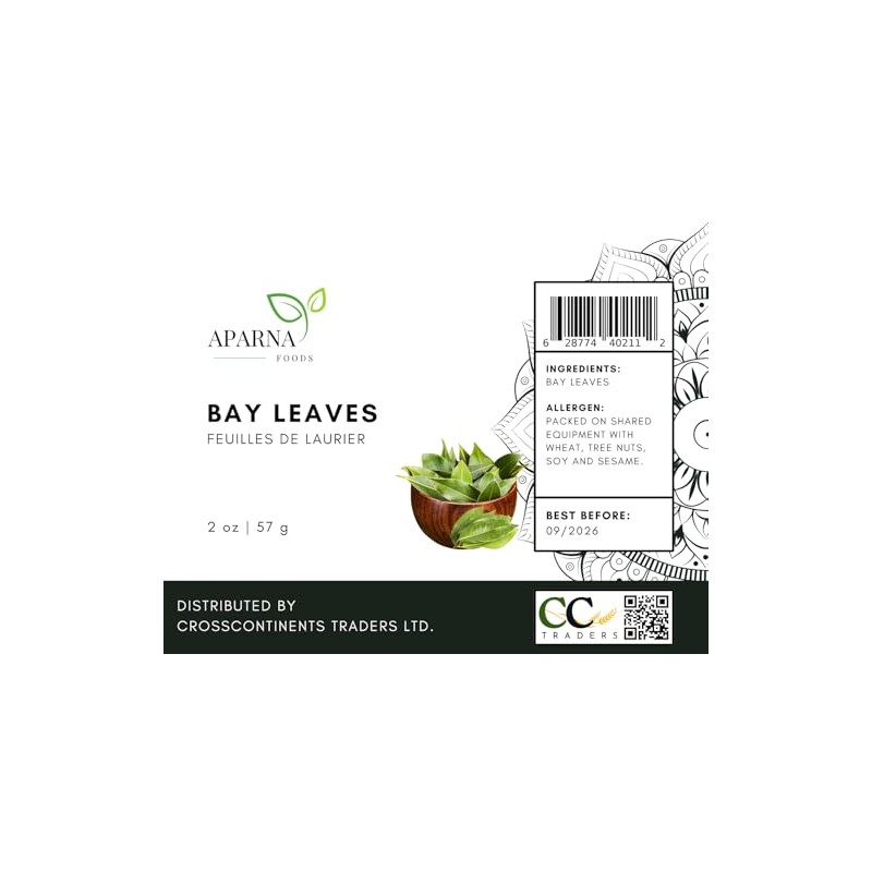 Aparna Bay Leaves, 57g (2 oz), Dried Cooking Spice