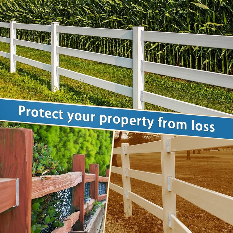 LukLoy 20 Pack 2x4 Brackets for Wood Rail, Fence Brackets