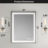 Brushed Nickel Bathroom Vanity Light, Wall Sconces Set of 2