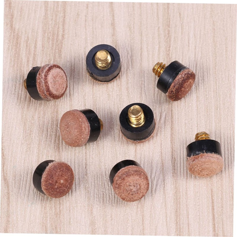 Mipcase 20pcs Tips Replacement Billiard Accessories for Pool Cues Tips