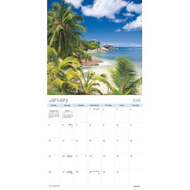 2025 Beaches Mini Wall Calendar