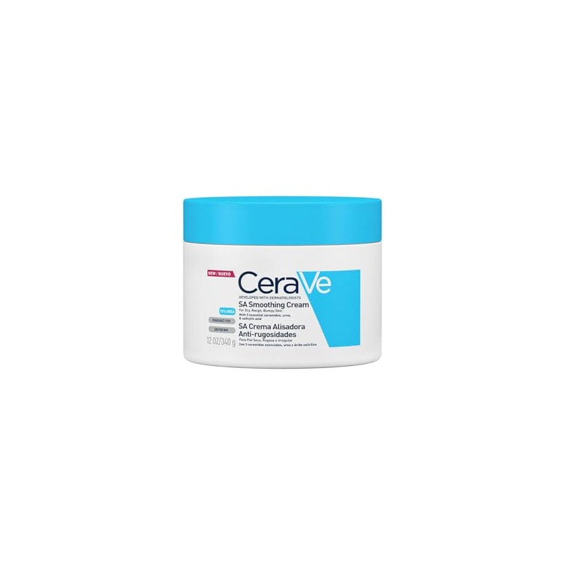 Cerave Crema Alisadora Anti Rugosidades Fórmula Exfoliante Piel Seca Áspera