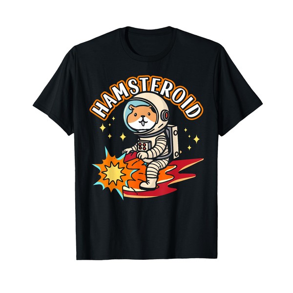 Cute Hamster Asteroid Pun Science Space Hamsteroid T-Shirt