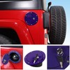 JeCar Fuel Filler Door Locking Gas Cap Cover Exterior Accessories