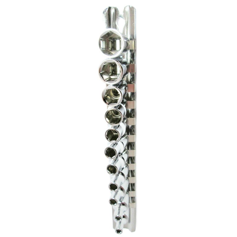 Daptez ® 11pc 1/4" Shallow Drive Socket Set Chrome Vanadium
