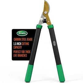 Scotts 21 in. Bypass Lopper for Tree Branch Trimming and Pruning – Heavy-Duty Branch Cutter with Ultra-Sharp Carbon Steel Blade, 1.5 in. Cutting Capacity and Comfort Grip Handles