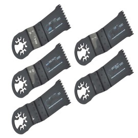 GULUANT Replacement 5 Pack 35mm Japan Cut Tooth HCS Multi-Tool Saw Blades Fits for Fein Multimaster Dremelx Bosch Craftsman Ridgid Oscillating Tools for Versa Tool MB5C