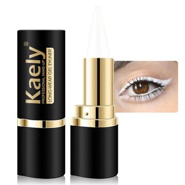 evpct 1Pcs White Gel Eyeliner Pencil Eye Black Face Paint Stick Makeup Set Waterproof Matte Cream Crayon Eyeliner Pencil Set Cat Eye Liners Eyeshadow Guide delineador de ojos contra el agua