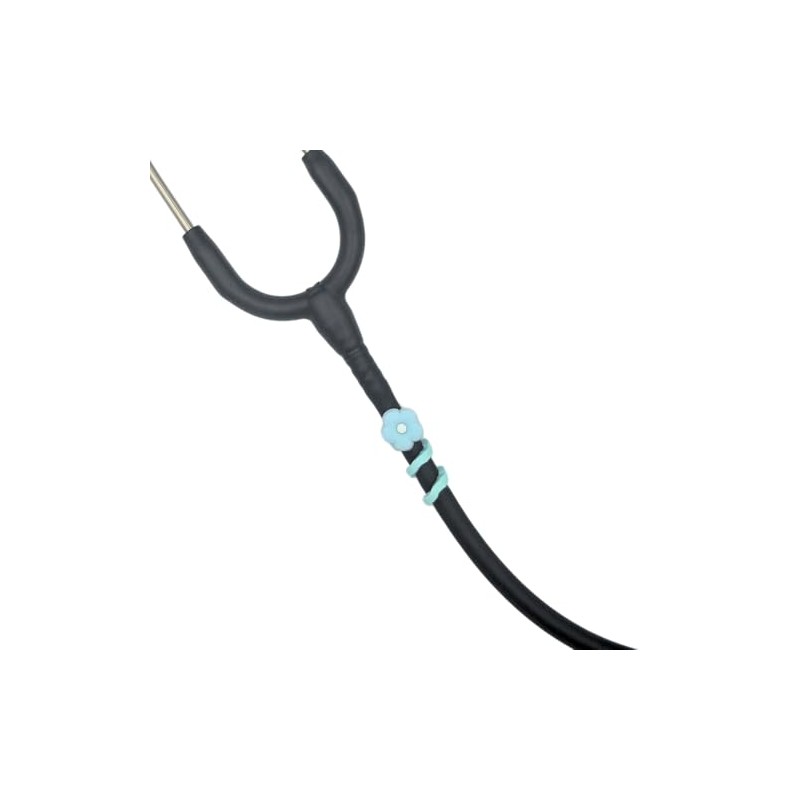 Stethoscope Charms - Mini Blue Flower - Medical Gift