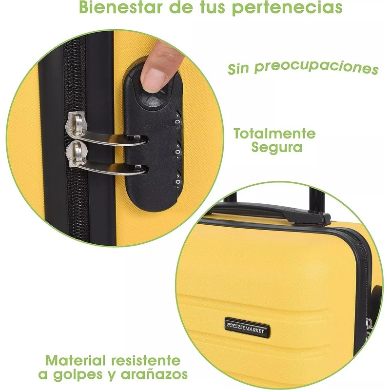 Breezee Market Set 2 Maletas Rígidas 20 Y 28 Resistentes