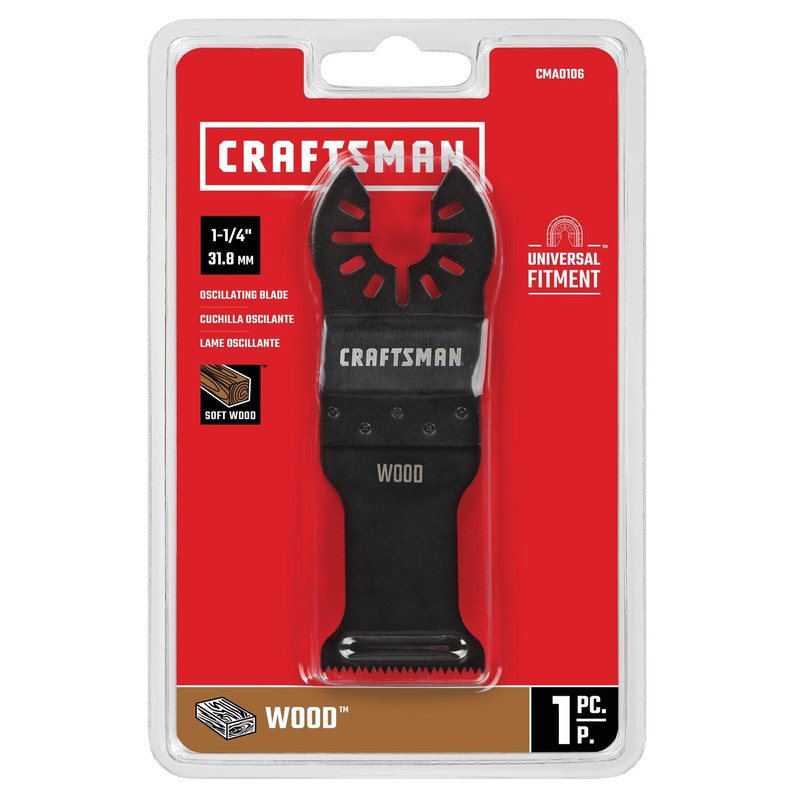 CRAFTSMAN 1-1/4 Inch Fast Cut Oscillating Blade for Wood (CMAO106)