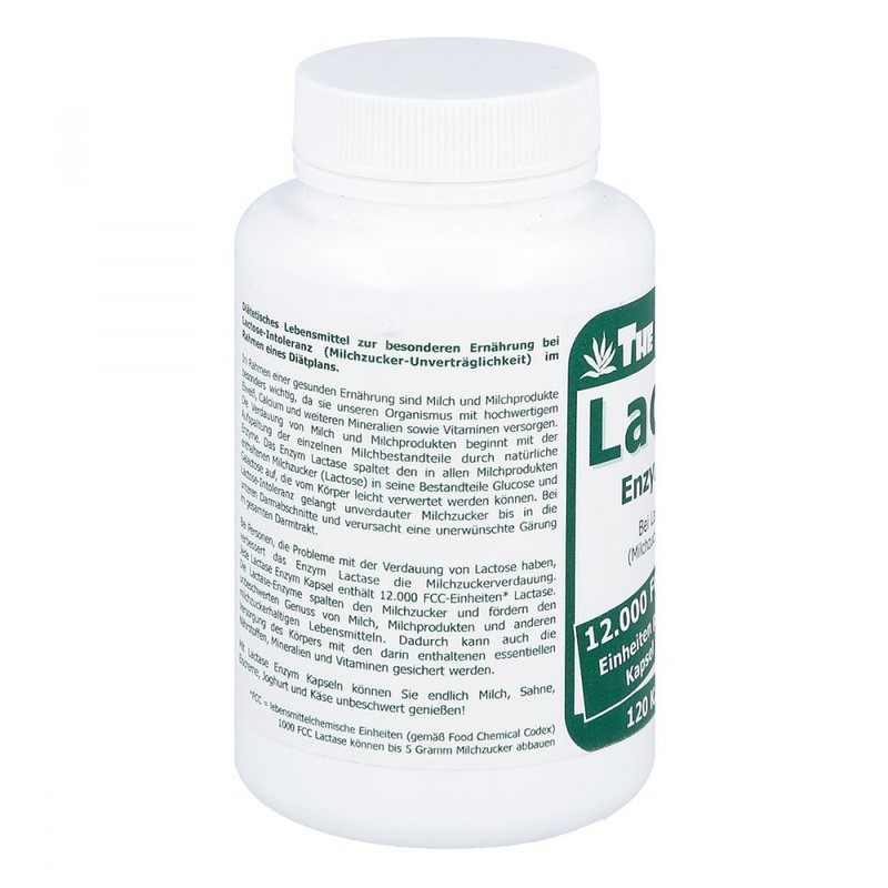 Lactase 12.000 FCC Enzym Kapseln 120 Stk.