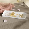 Mriluvy Vanity and Bathroom Tray, 11.8" ABS Countertop Organizer,Waterproof Vanity