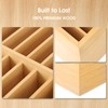 Wooden Marker Organizer for Desk, Hold 144 Markers with 9
