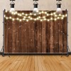 Pnylzzyxh Rustic Wood String Lights - Brown Wood - Vintage