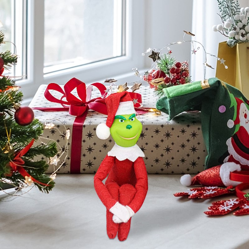 XehCaol Grinch Elf Plush Toy Cuddly Toy Gnome Christmas Elf