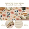 Mid Century Modern Table Runner Abstract Style Colorful Geometric Atomic